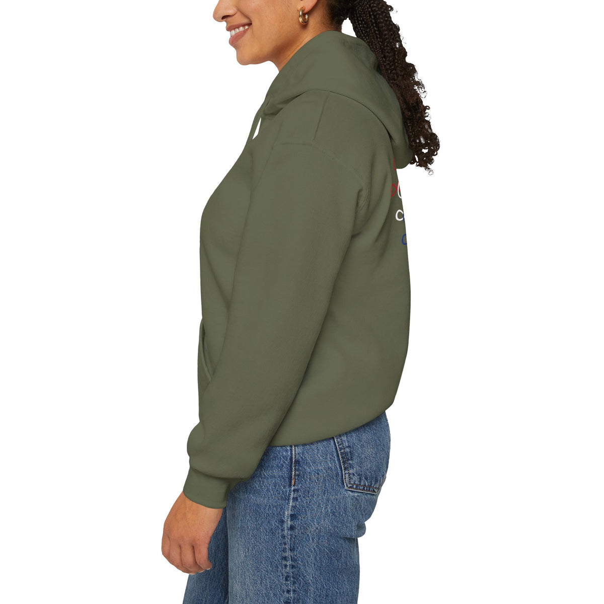 Blessed Hoodie - Patriotic Red White Blue - Unisex Pullover - Front & Back Print - S-5XL