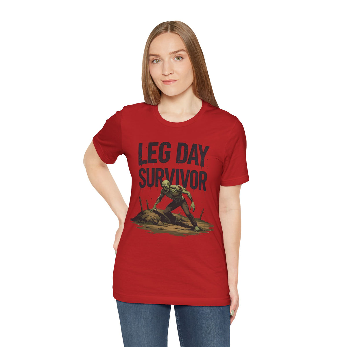 Leg Day Survivor Tee - Fitness Shirt - Workout Apparel - Gym Gift - Unisex Graphic Tee - Funny T-shirt