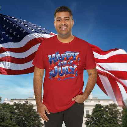 Happy 4th of July T-Shirt - Independence Day Bald Eagle - American Flag Graphic Tee