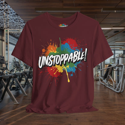 Unstoppable Vintage Retro T-Shirt - Motivational Graphic Tee - Unisex Casual Shirt