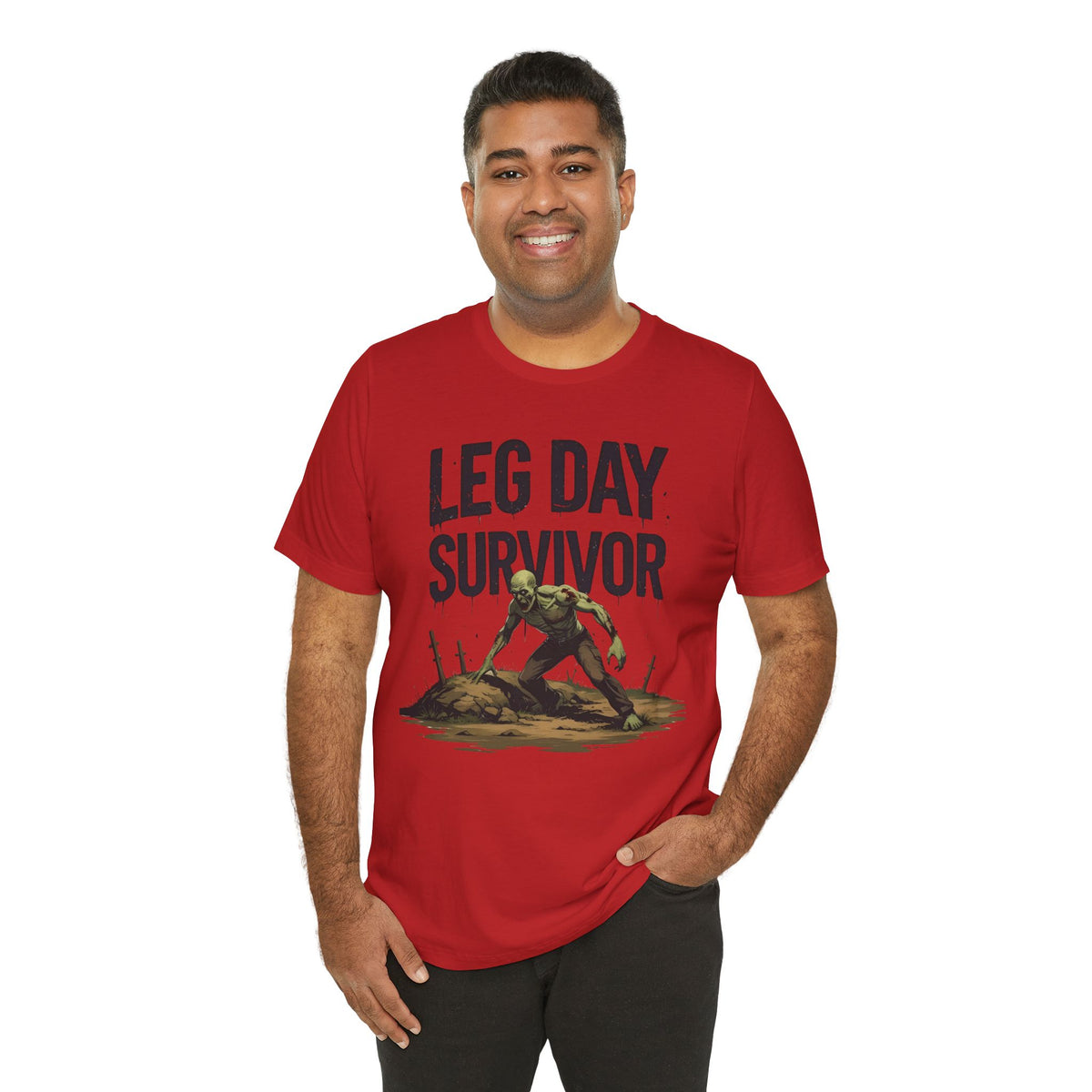 Leg Day Survivor Tee - Fitness Shirt - Workout Apparel - Gym Gift - Unisex Graphic Tee - Funny T-shirt