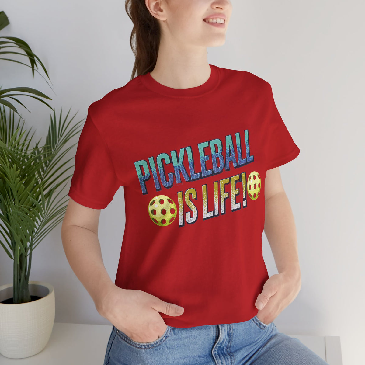 Pickleball Is Life T-Shirt - Funny Pickleball Tee - Unisex Court Sports Shirt