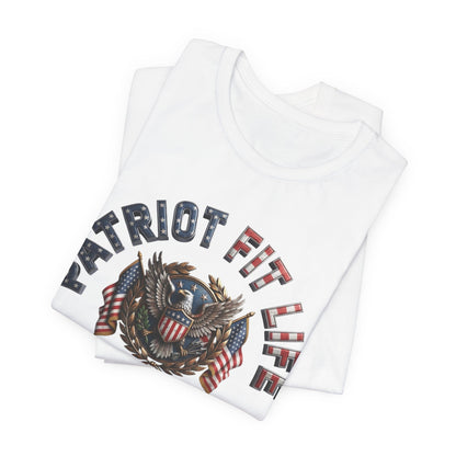 Patriot Fit Life Tee - American Eagle Flag Graphic T-Shirt - LIVE FIT