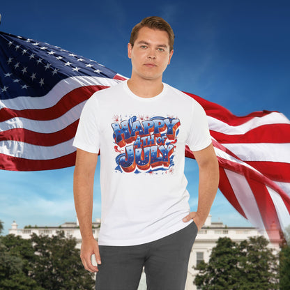 Happy 4th of July T-Shirt - Independence Day Bald Eagle - American Flag Graphic Tee