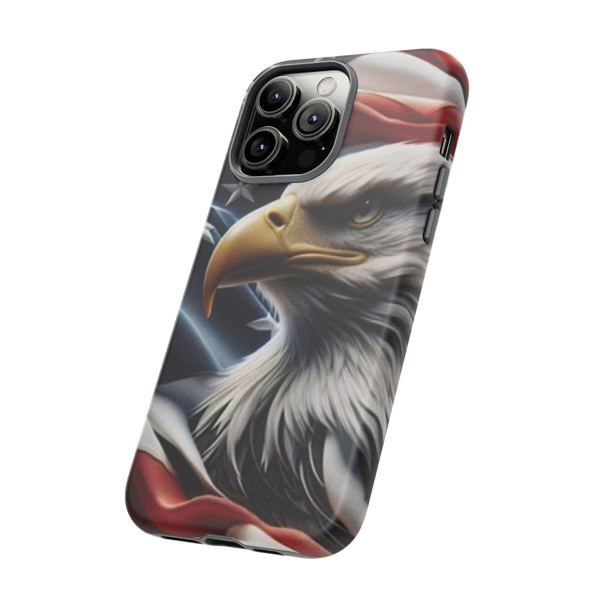 Patriotic Eagle American Flag Phone Case - Gift for Veterans - Independence Day - Memorial Day