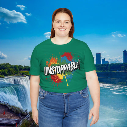Unstoppable Vintage Retro T-Shirt - Motivational Graphic Tee - Unisex Casual Shirt