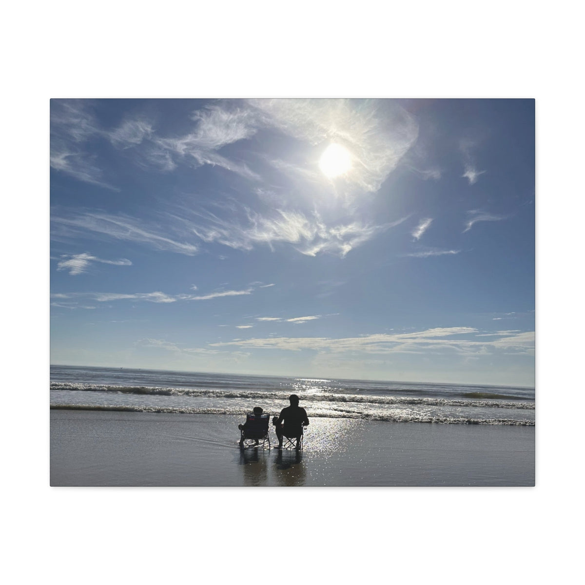 Beach Day Canvas Wall Art - Coastal Home Decor - Ocean Landscape - Serene Beach Print - 16 Sizes Available
