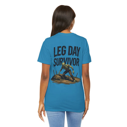 Leg Day Survivor Tee - Fitness Shirt - Workout Apparel - Gym Gift - Unisex Graphic Tee - Funny T-shirt