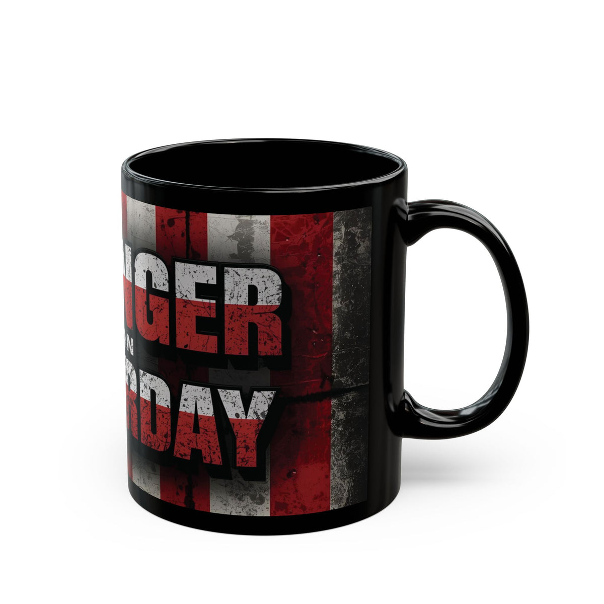Stronger Than Yesterday! Motivational Mug - American Flag - 11oz/15oz