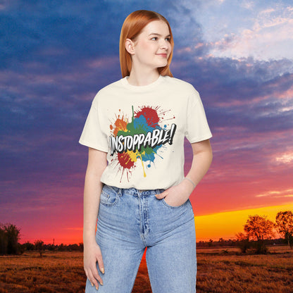 Unstoppable Vintage Retro T-Shirt - Motivational Graphic Tee - Unisex Casual Shirt
