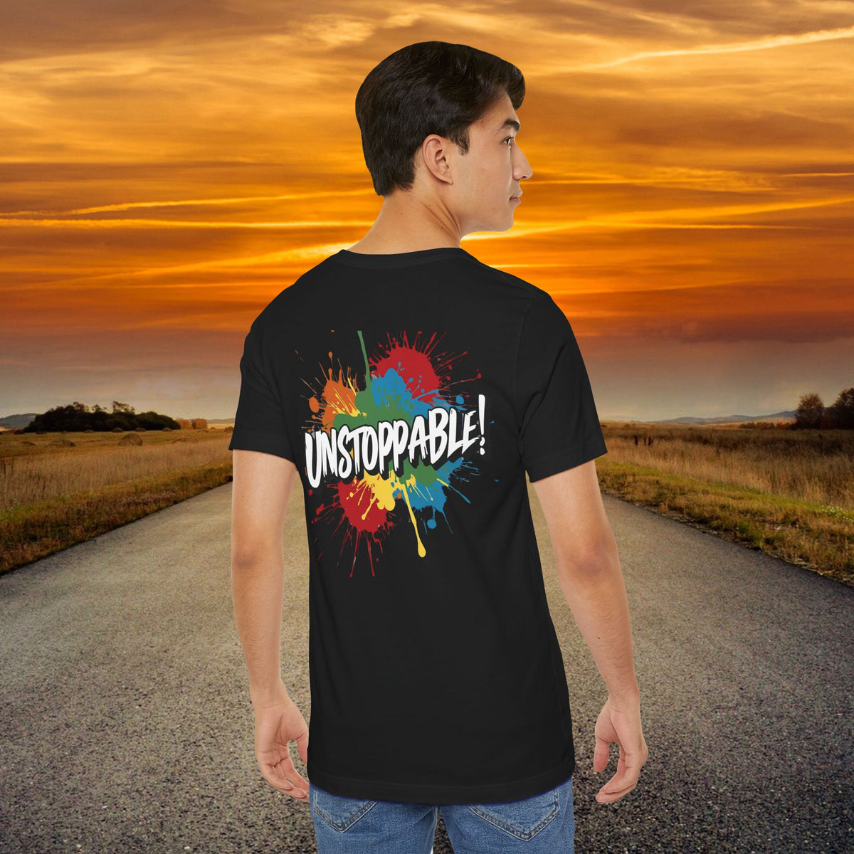 Unstoppable Vintage Retro T-Shirt - Motivational Graphic Tee - Unisex Casual Shirt