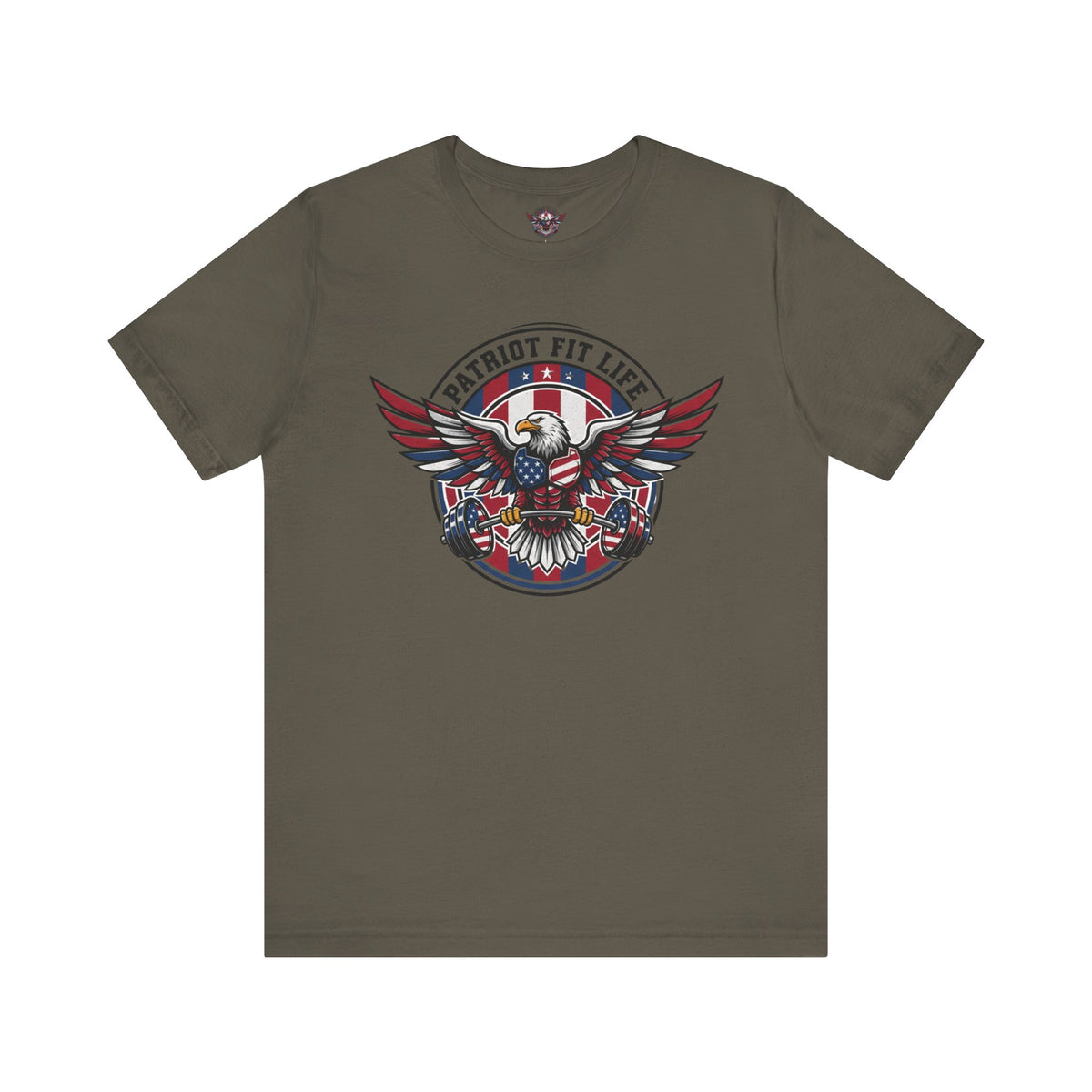 Patriot Fit Life Bald Eagle T-Shirt - American Flag Graphic Tee - Unisex Workout Shirt