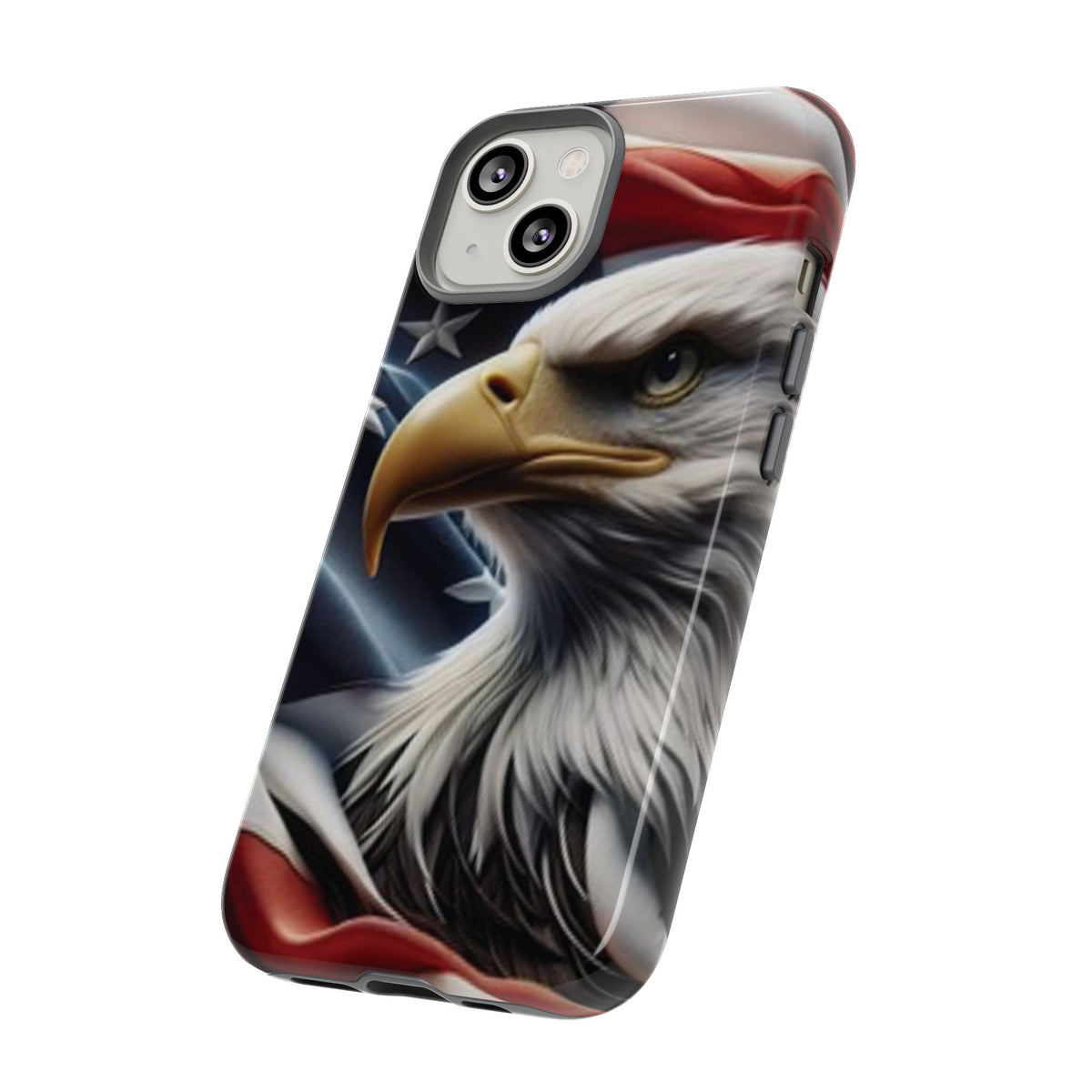 Patriotic Eagle American Flag Phone Case - Gift for Veterans - Independence Day - Memorial Day