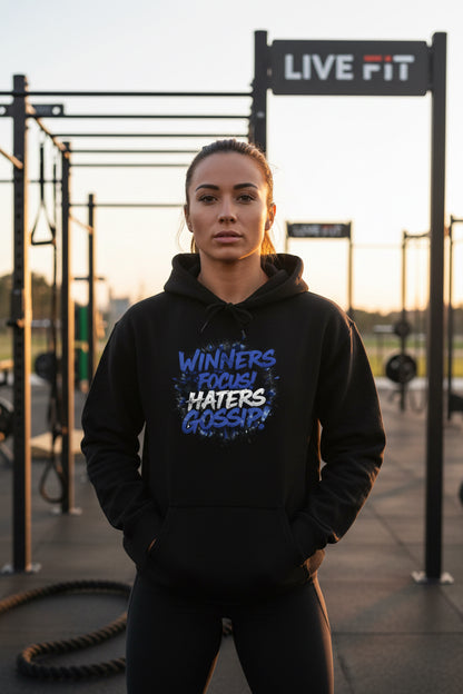 Winners Focus Haters Gossip  - Hooded Sweatshirt - S - 5XL - Multiple Colors - Fitness
