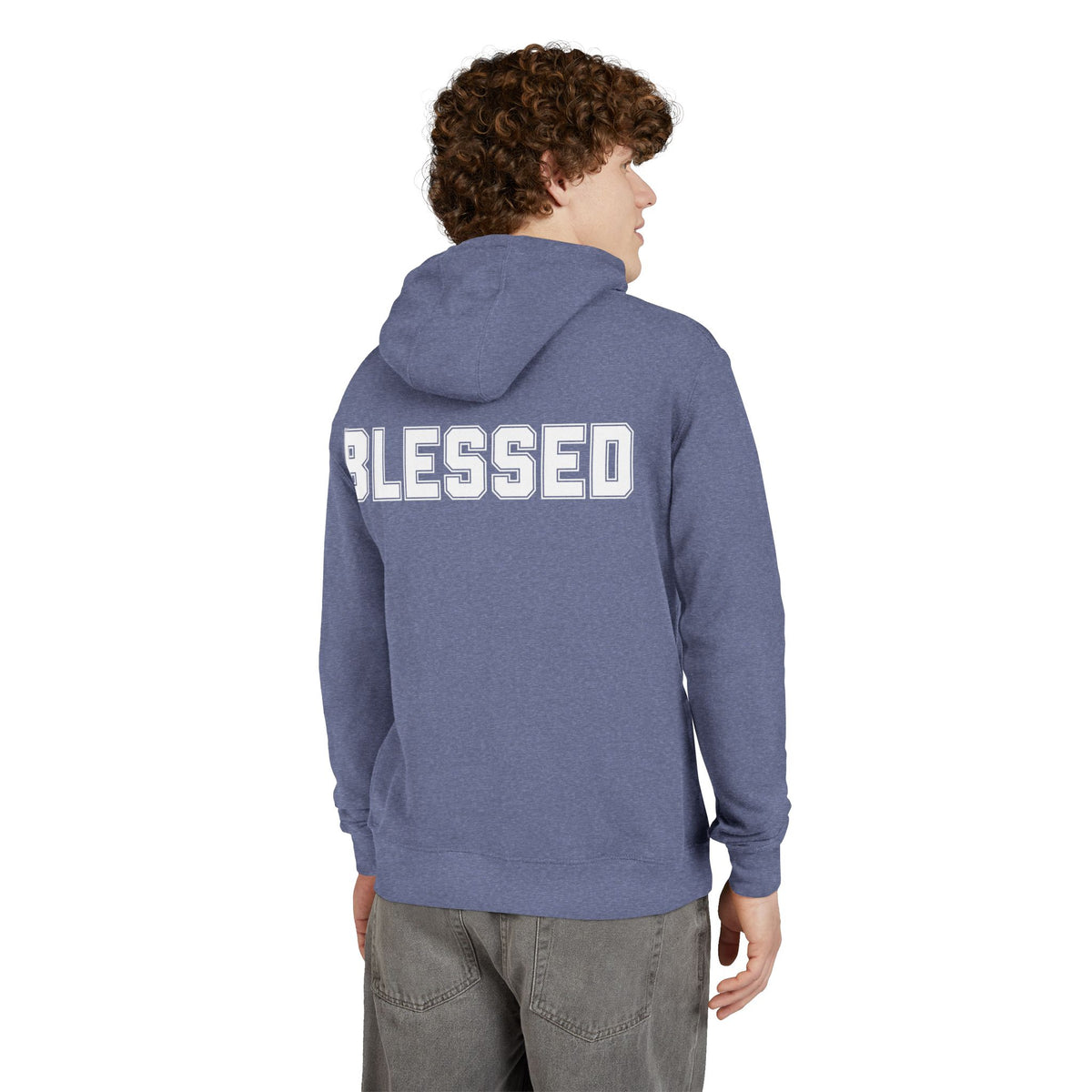 Blessed Hoodie - Cozy French Terry Pullover - Faith Graphic Sweatshirt - Unisex S-5XL