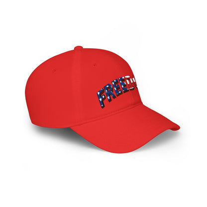 FREEDOM Dad Hat | Patriotic USA Flag Stars & Stripes Baseball Cap - Patriot Fit Life