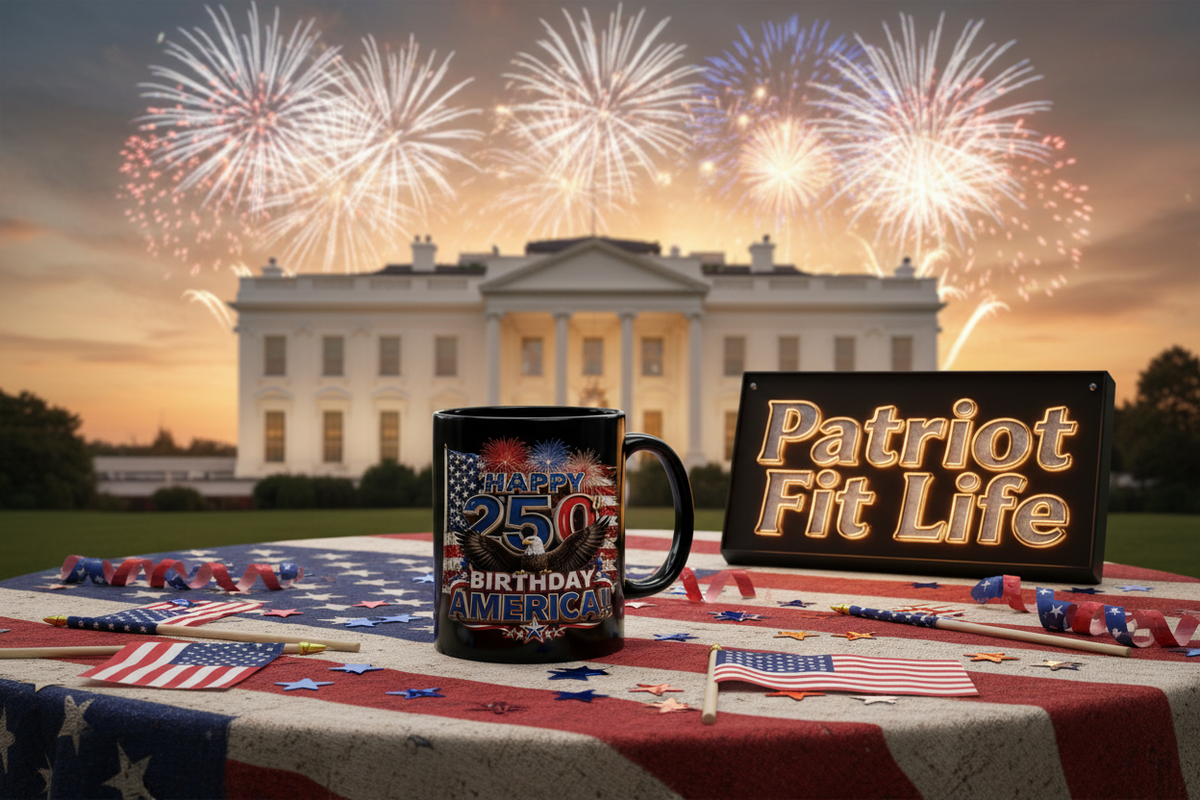 Happy 250th Birthday America Mug | 1776-2026 Patriotic Eagle Flag & Fireworks Black Coffee Cup