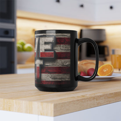 LIVE FIT Patriotic Mug - American Flag Design - 11oz/15oz