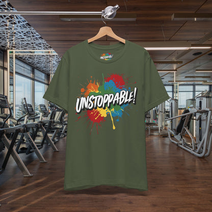 Unstoppable Vintage Retro T-Shirt - Motivational Graphic Tee - Unisex Casual Shirt