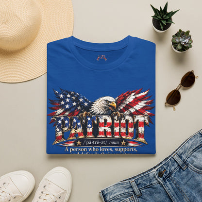USA Pride - PATRIOT Dictionary-stlye Definition  - Eagle Patriotic T-Shirt - Patriot Fit Life
