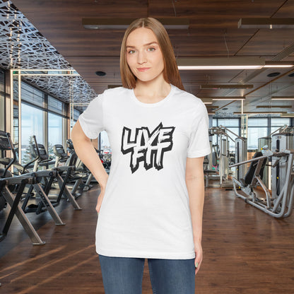 LIVE FIT Unisex Jersey Tee - Premium Fitness Shirt