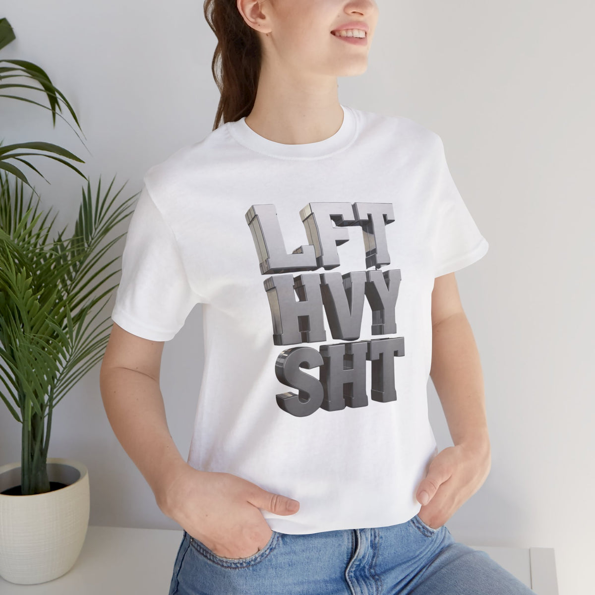 Lift Heavy Shit - LFT HVY SHT - 3D Gym T-Shirt - Bold Weightlifting Tee