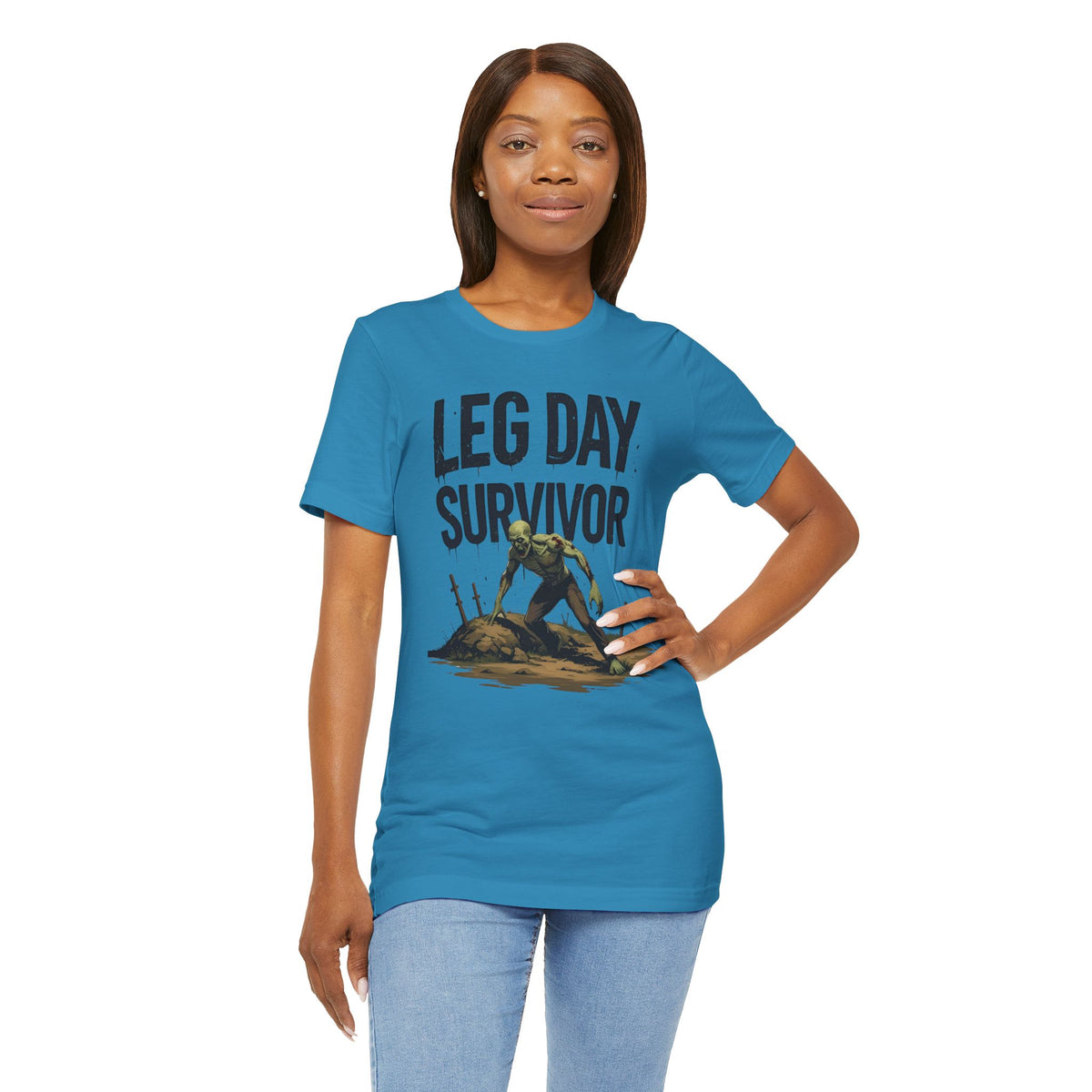 Leg Day Survivor Tee - Fitness Shirt - Workout Apparel - Gym Gift - Unisex Graphic Tee - Funny T-shirt