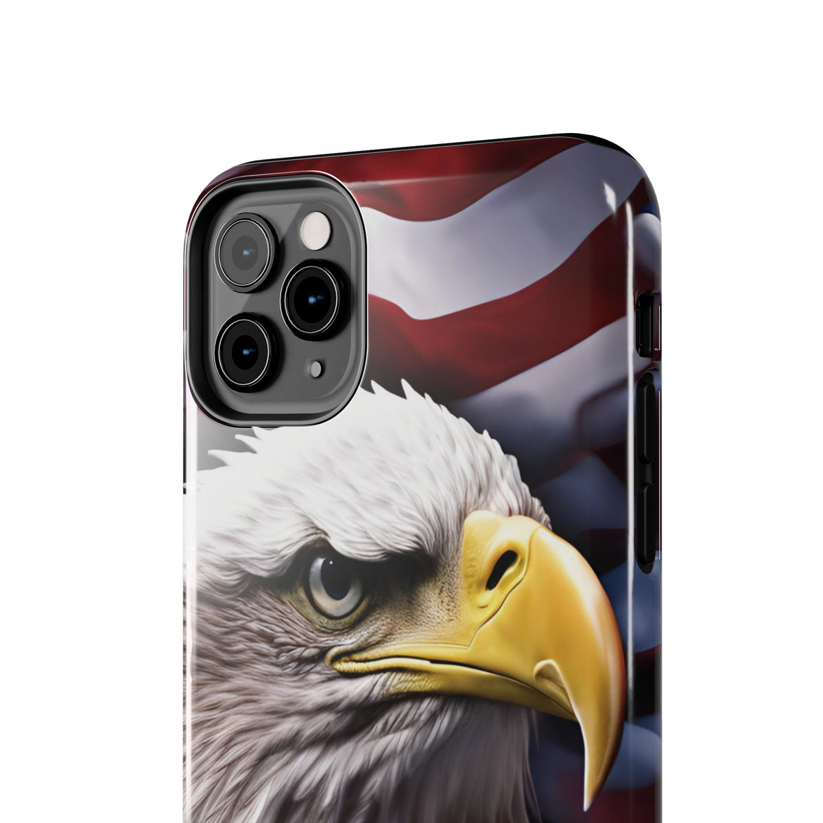 Patriotic - Bald Eagle - Phone Case - Tough Phone Case - American Flag Design - Gift for Veterans - National Holidays - Outdoor Adventures - Eagle Lover