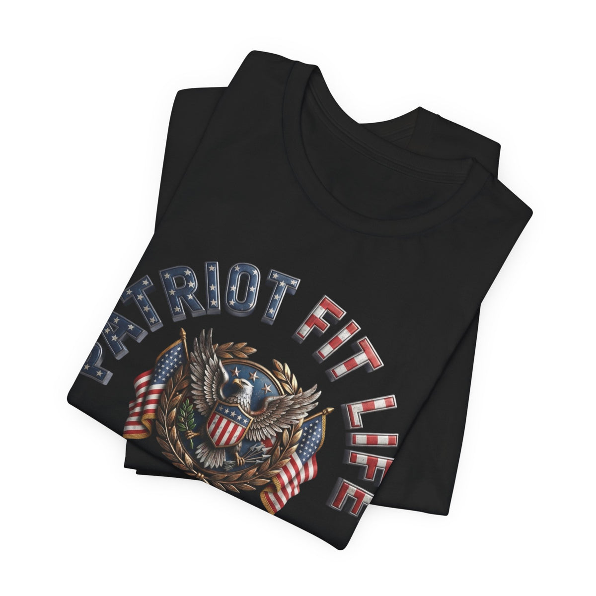 Patriot Fit Life Tee - American Eagle Flag Graphic T-Shirt - LIVE FIT