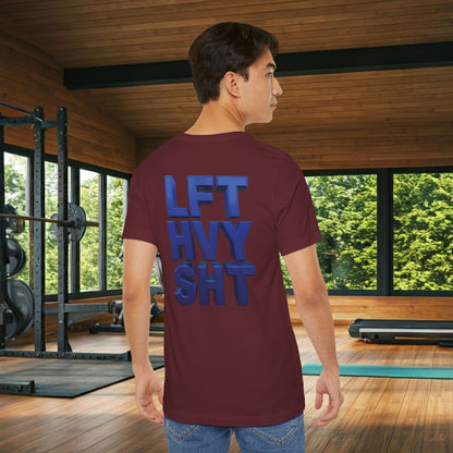 Lift Heavy Shit Gym T-Shirt - Bold 3D Weightlifting Tee - Unisex Fitness Apparel