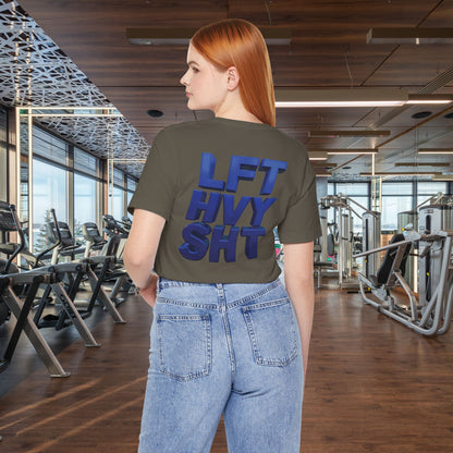 Lift Heavy Shit Gym T-Shirt - Bold 3D Weightlifting Tee - Unisex Fitness Apparel