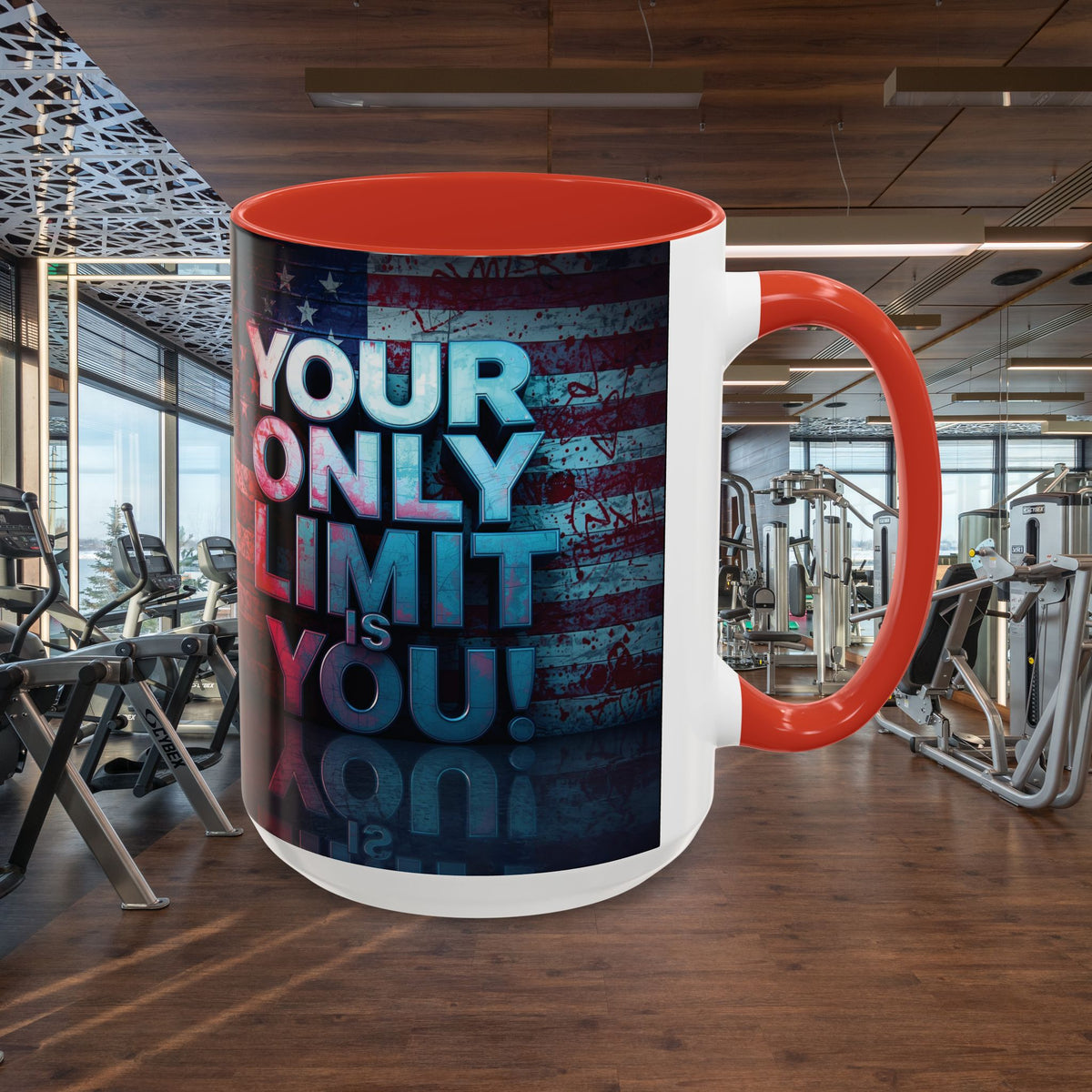 Your Only Limit Is You! Motivational Mug - American Flag - 11oz/15oz