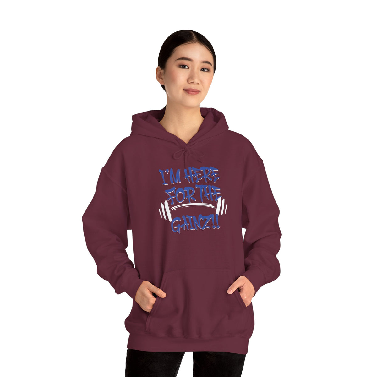 I'm Here For The Gainz! Gym Hoodie - Unisex Fitness Sweatshirt - Workout Hoodie - S-5XL