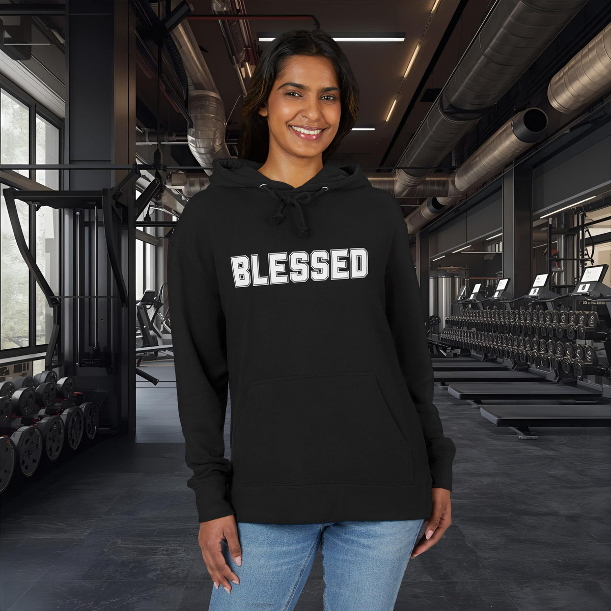 Blessed Hoodie - Cozy French Terry Pullover - Faith Graphic Sweatshirt - Unisex S-5XL