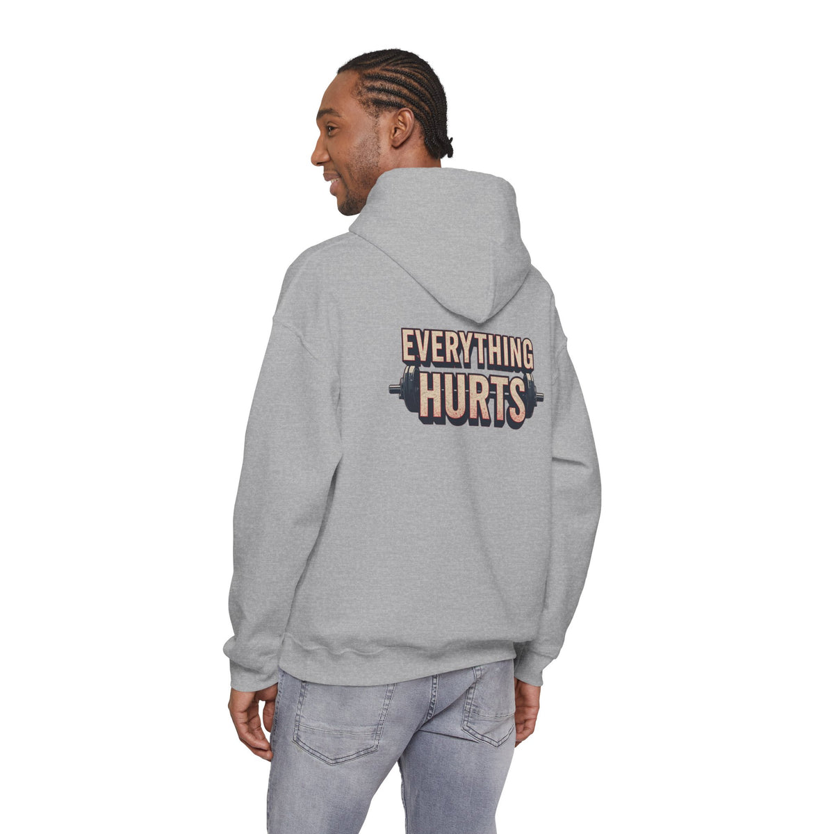 Everything Hurts! Gym Workout Hoodie - Funny Fitness Sweatshirt - Unisex Pullover - S-5XL
