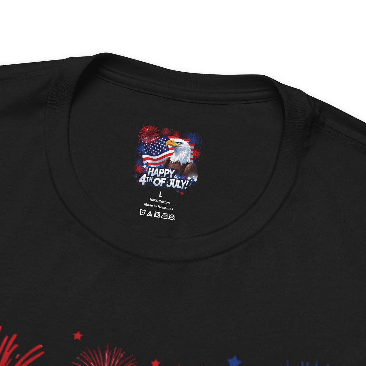 Happy 4th of July Graphic T-Shirt - Patriotic Bald Eagle - American Flag Tee - XS-4XL