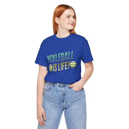 Pickleball Is Life T-Shirt - Funny Pickleball Tee - Unisex Court Sports Shirt