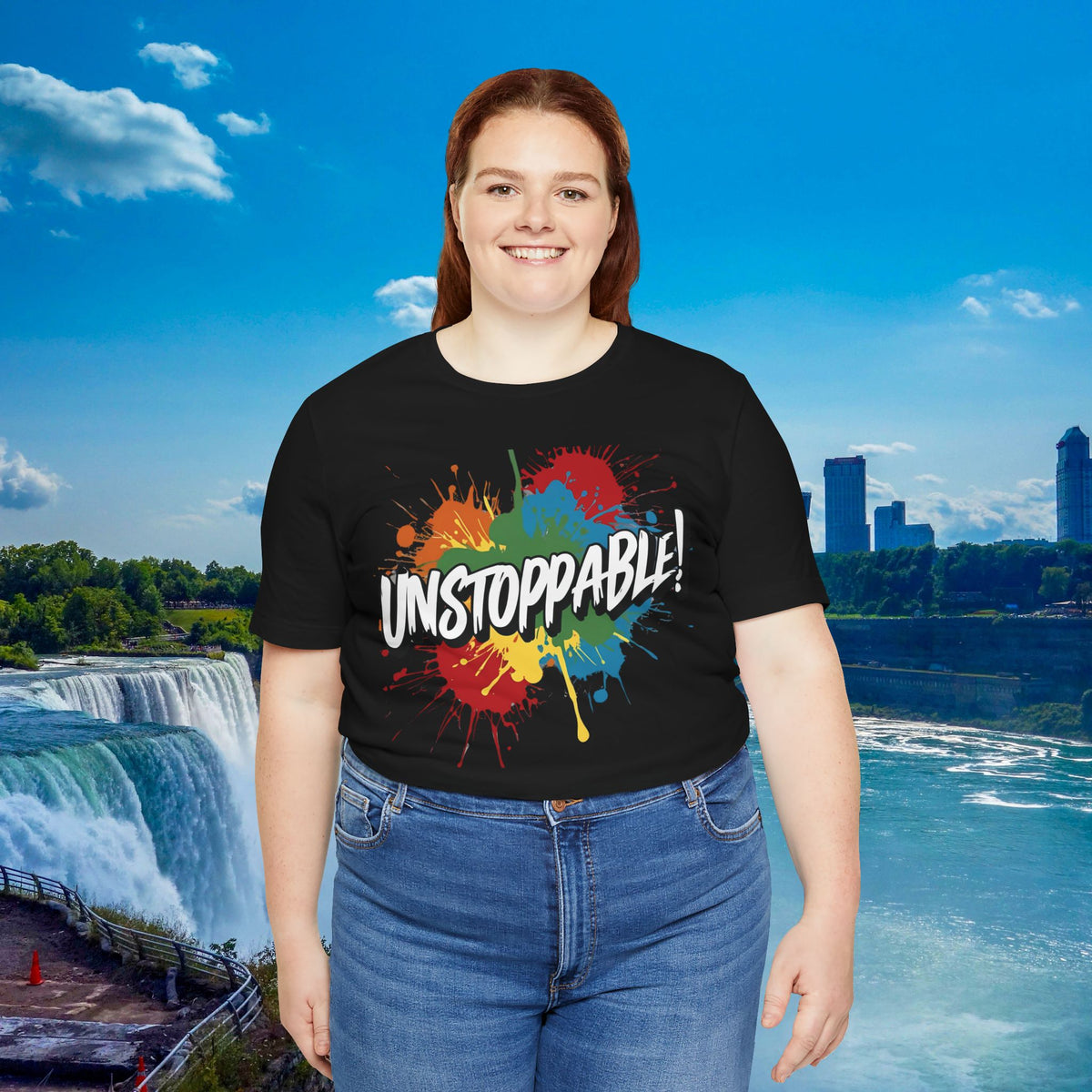 Unstoppable Vintage Retro T-Shirt - Motivational Graphic Tee - Unisex Casual Shirt