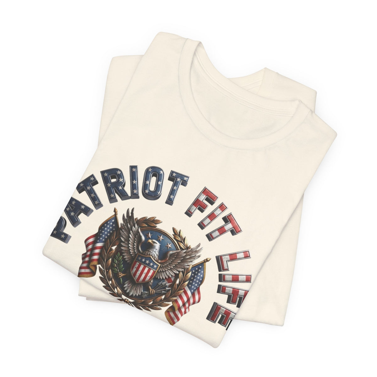 Patriot Fit Life Tee - American Eagle Flag Graphic T-Shirt - LIVE FIT