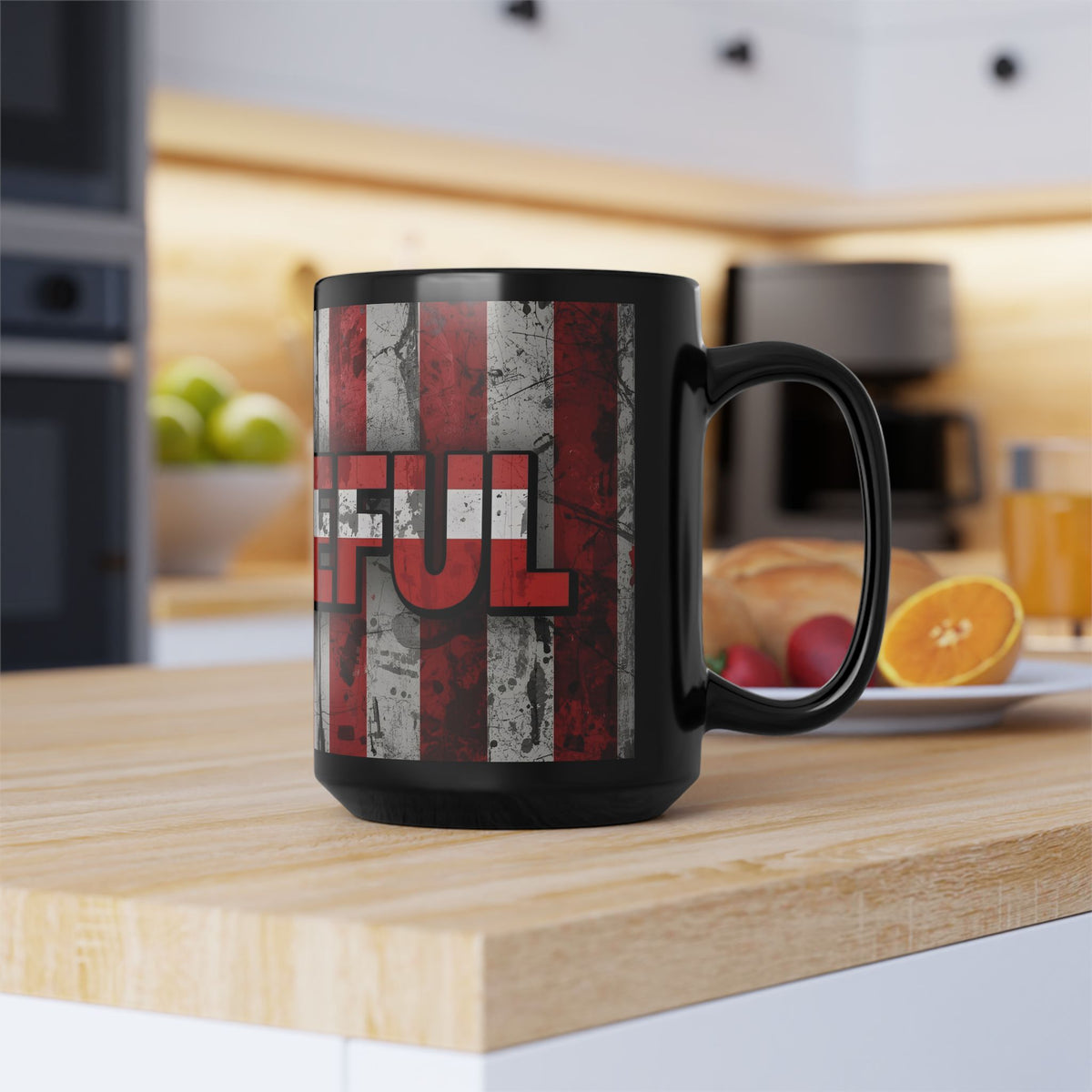 Grateful Mug - Vintage American Flag Design - Patriotic Gift - 11oz/15oz