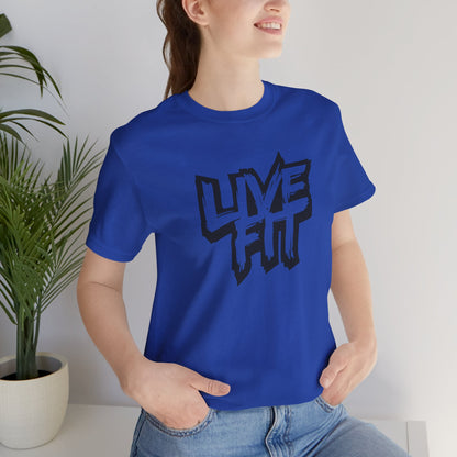 LIVE FIT Unisex Jersey Tee - Premium Fitness Shirt