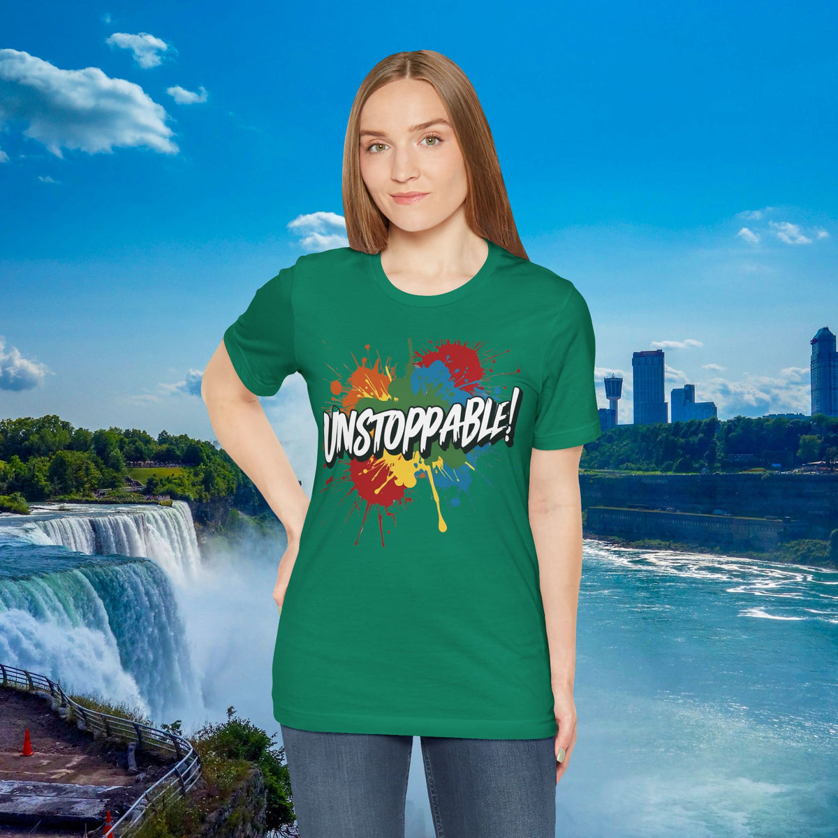 Unstoppable Vintage Retro T-Shirt - Motivational Graphic Tee - Unisex Casual Shirt