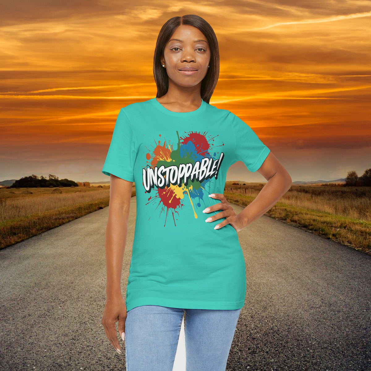 Unstoppable Vintage Retro T-Shirt - Motivational Graphic Tee - Unisex Casual Shirt