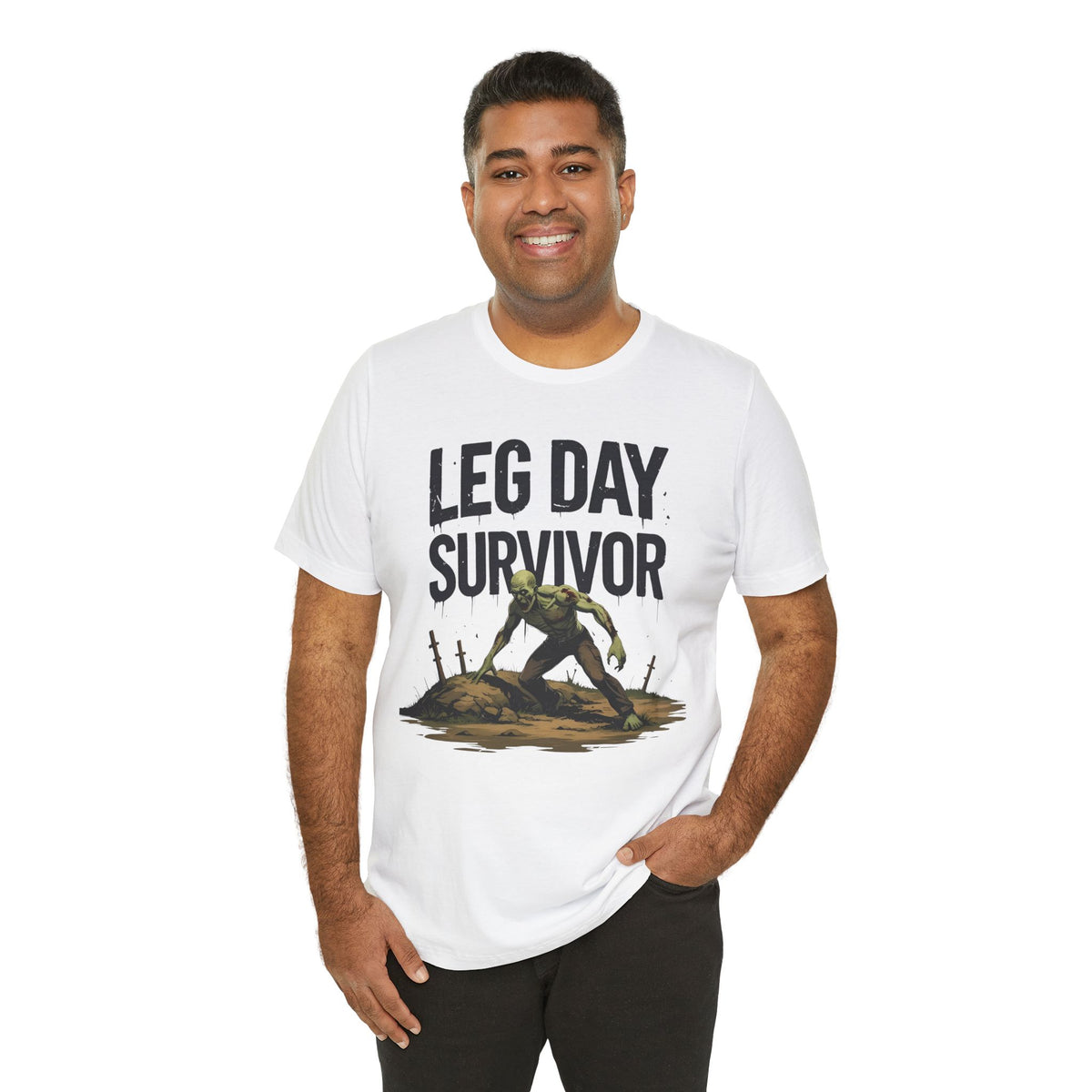 Leg Day Survivor Tee - Fitness Shirt - Workout Apparel - Gym Gift - Unisex Graphic Tee - Funny T-shirt