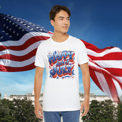 Happy 4th of July T-Shirt - Independence Day Bald Eagle - American Flag Graphic Tee