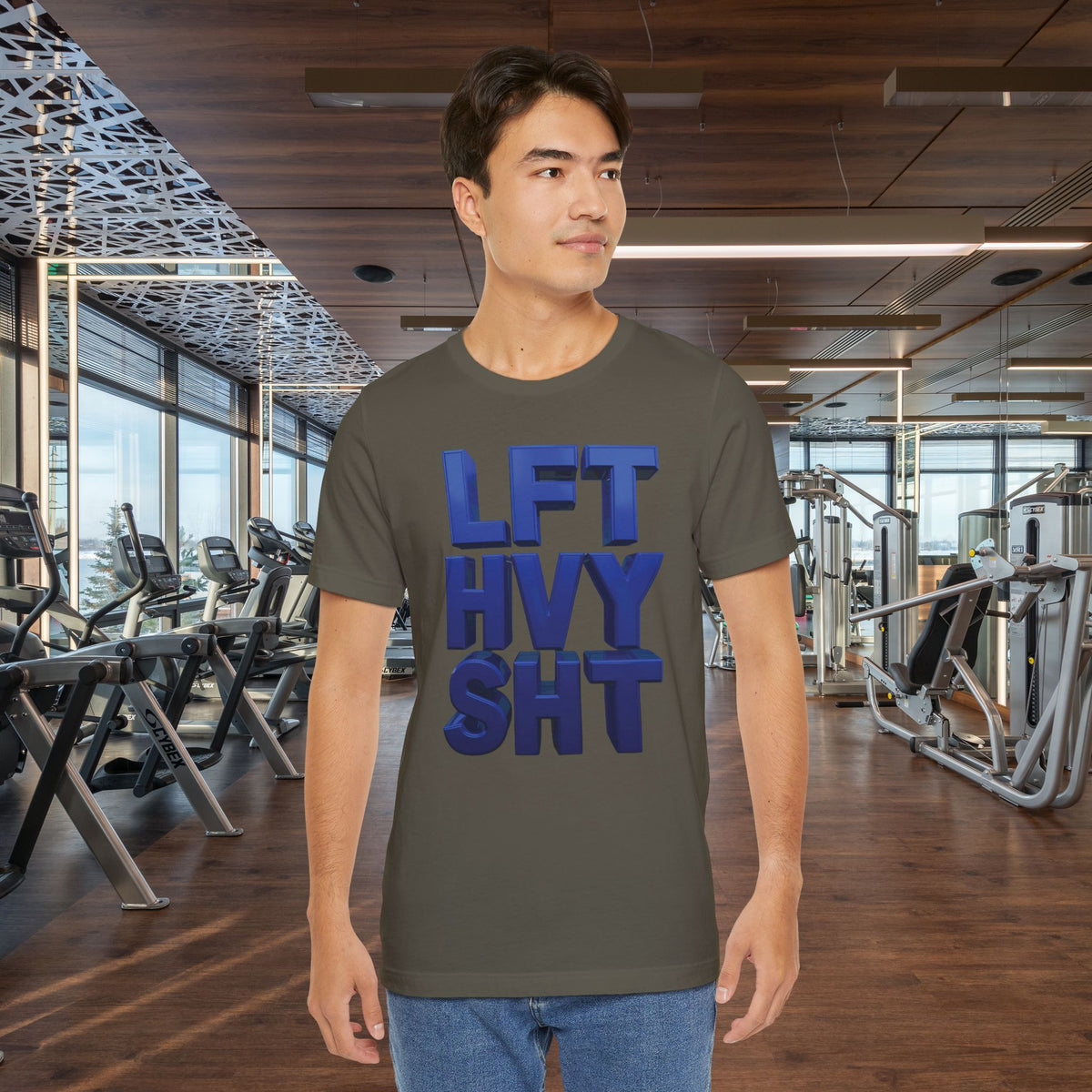 Lift Heavy Shit Gym T-Shirt - Bold 3D Weightlifting Tee - Unisex Fitness Apparel