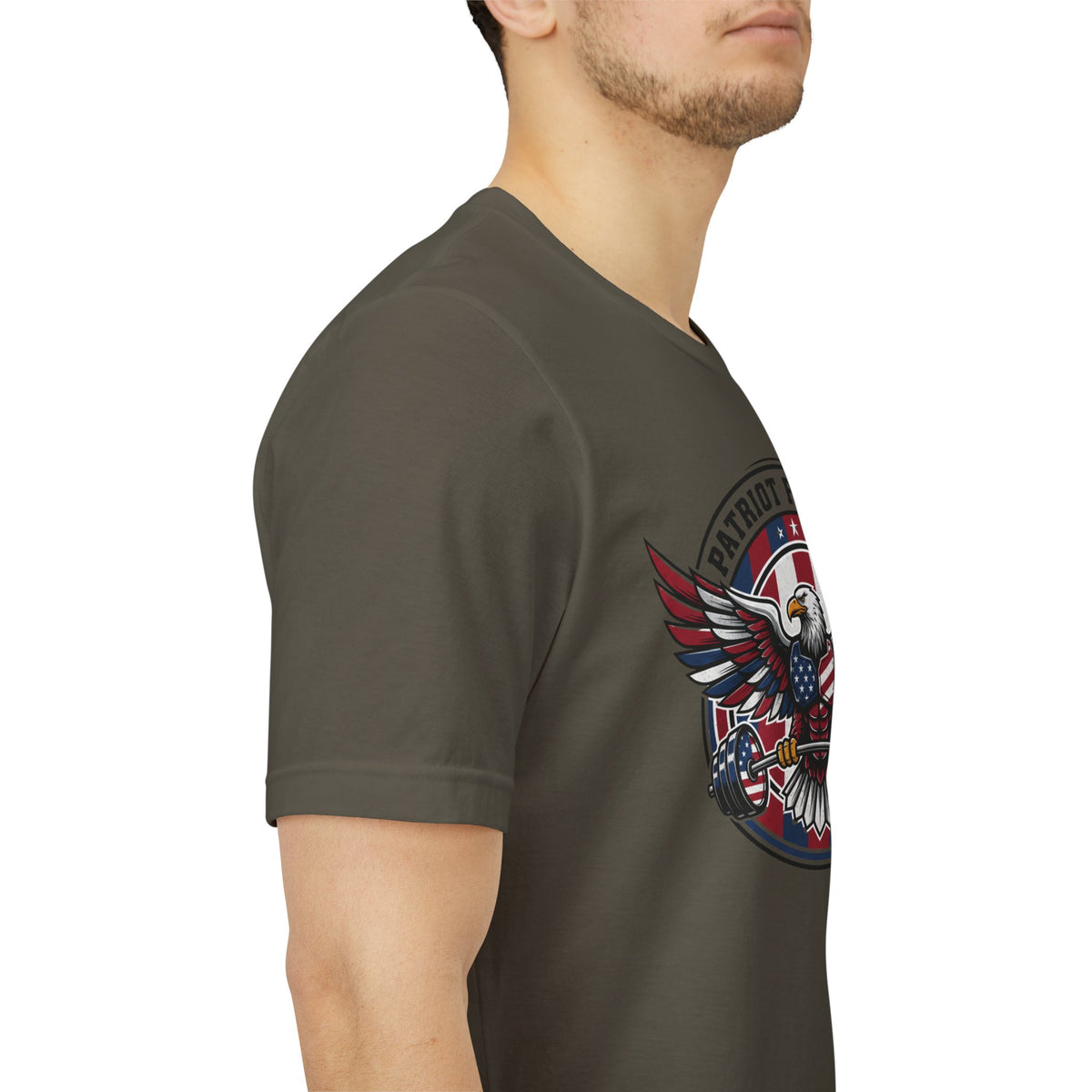 Patriot Fit Life Bald Eagle T-Shirt - American Flag Graphic Tee - Unisex Workout Shirt