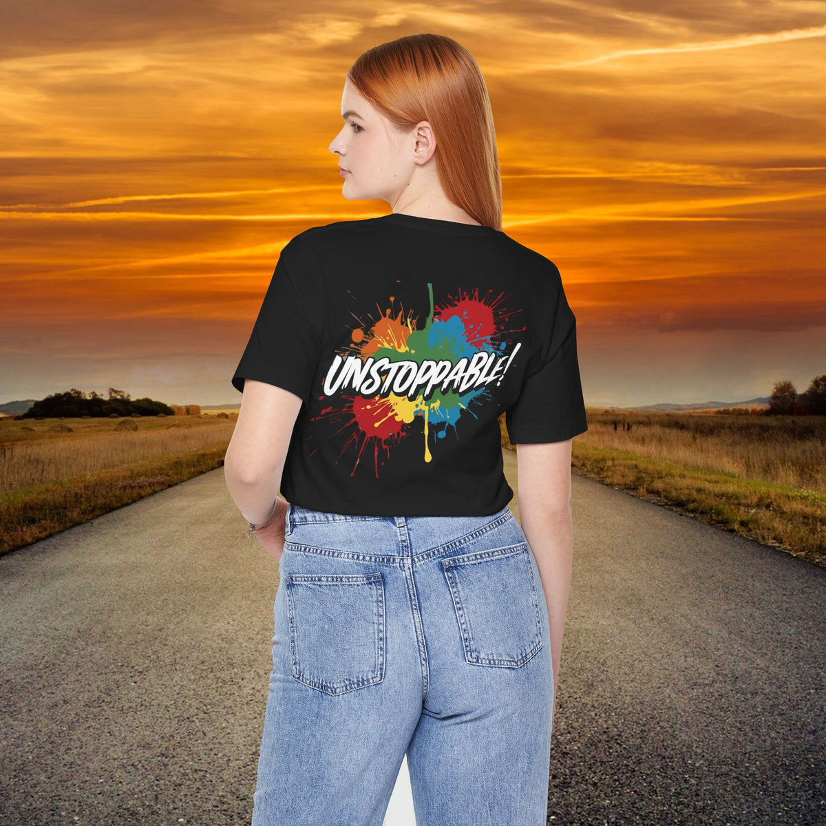 Unstoppable Vintage Retro T-Shirt - Motivational Graphic Tee - Unisex Casual Shirt