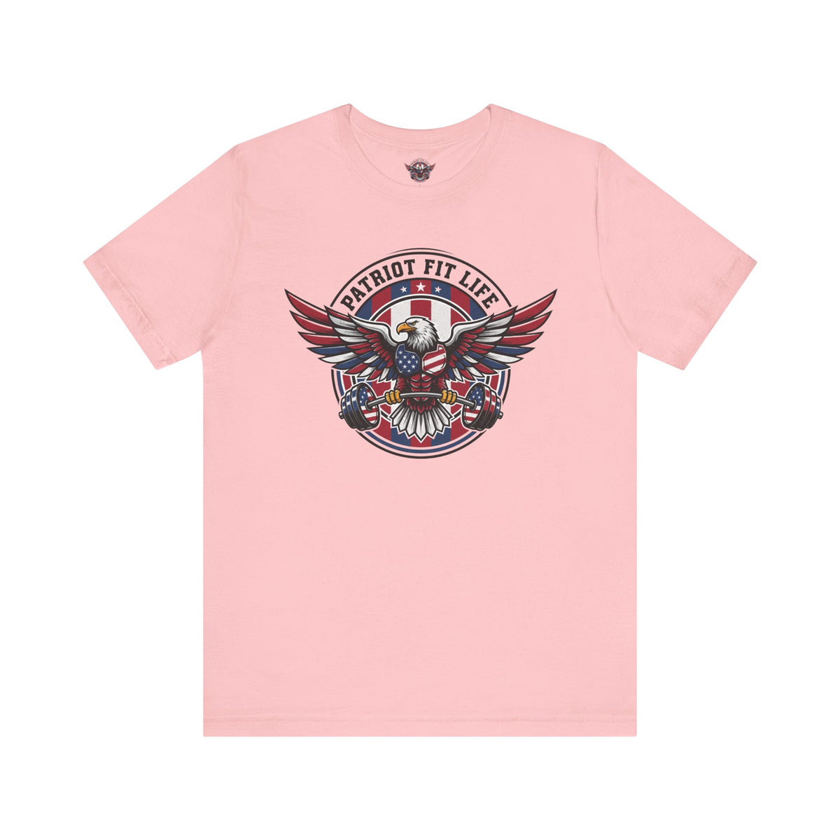Patriot Fit Life Bald Eagle T-Shirt - American Flag Graphic Tee - Unisex Workout Shirt