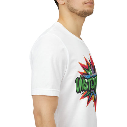 Unisex Jersey Tee - Unstoppable Graphic Design Shirt - Motivation and Fitness